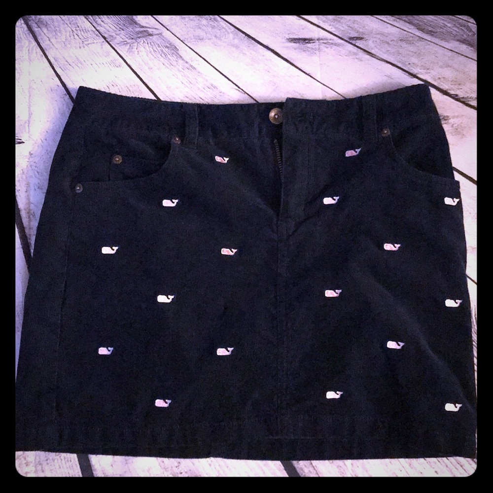 Vineyard Vines navy corduroy skirt